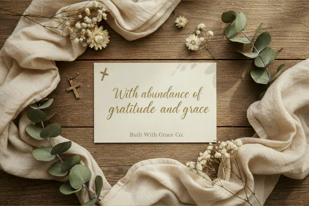 Built With Grace Co. - With abundance of gratitude and grace