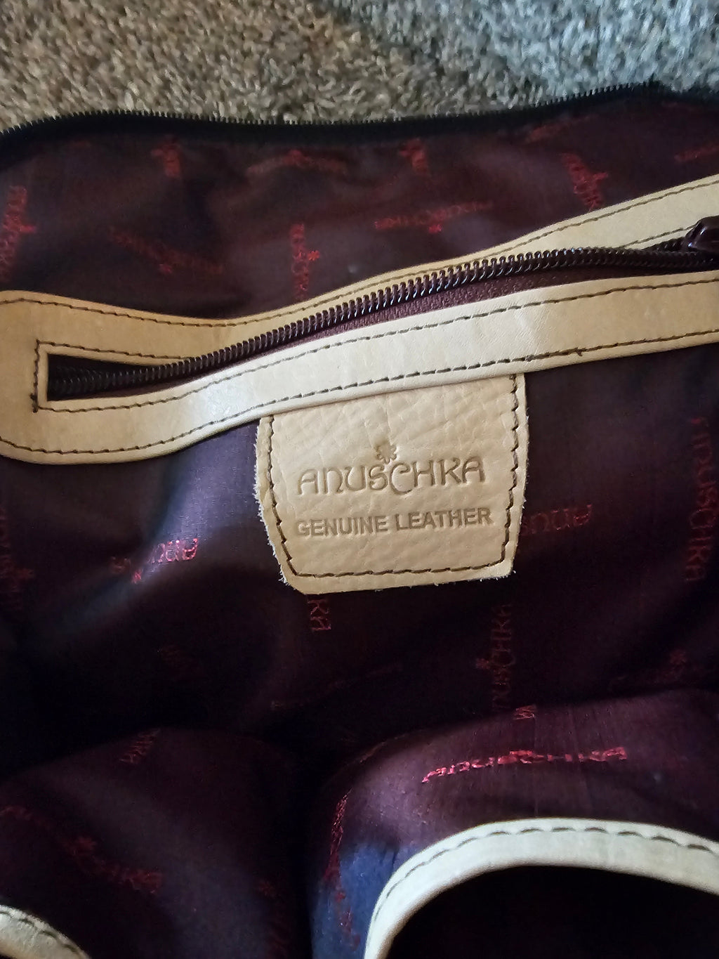 Anuschka Hand-Painted Leather Handbag (Like New)