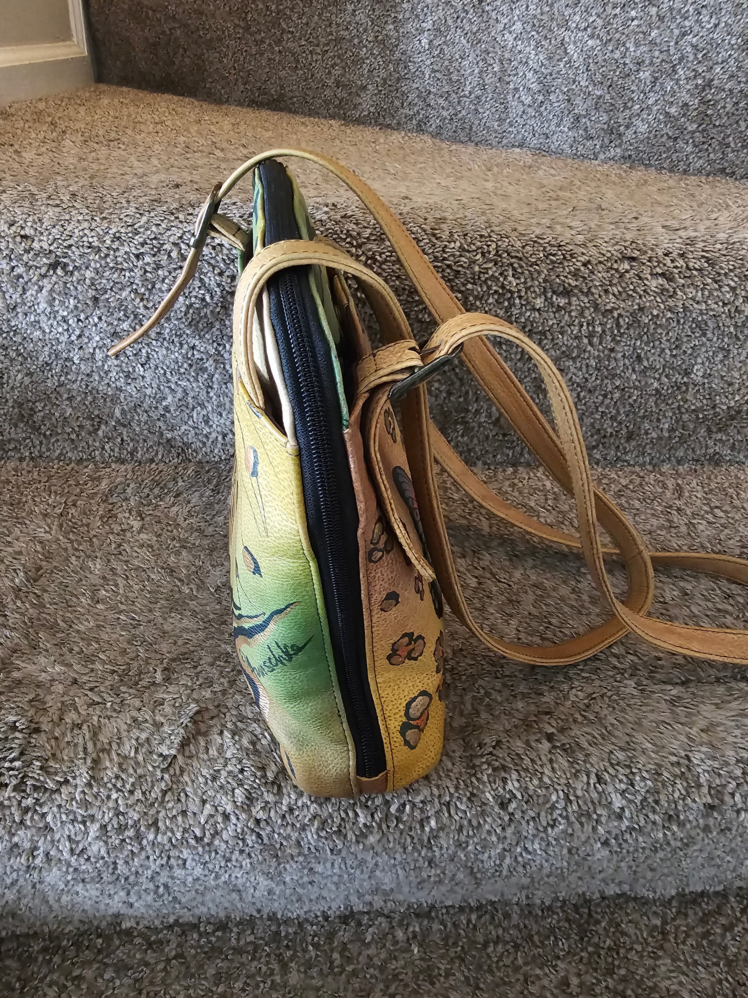 Anuschka Hand-Painted Leather Handbag (Like New)