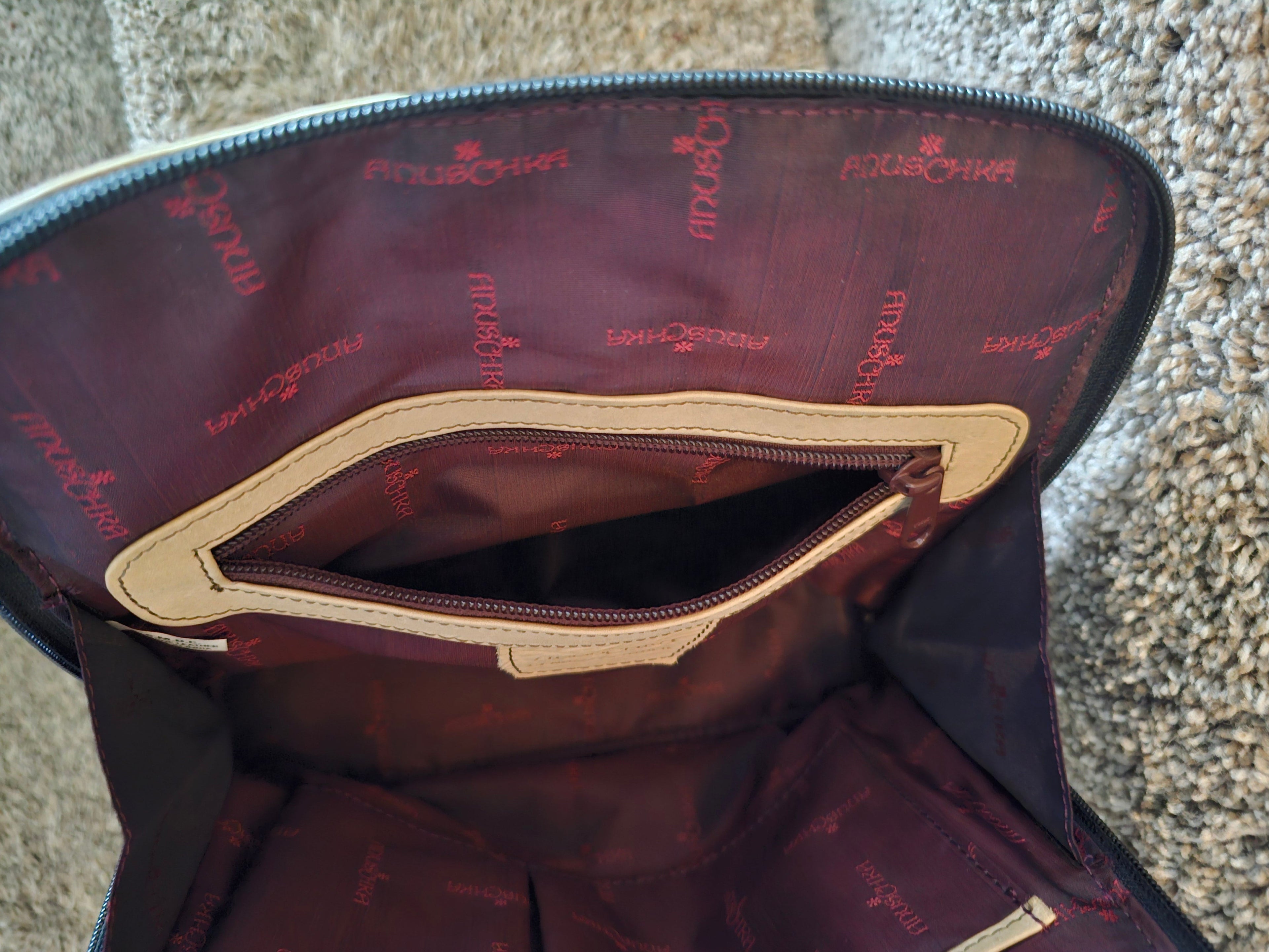 Anuschka Hand-Painted Leather Handbag (Like New)