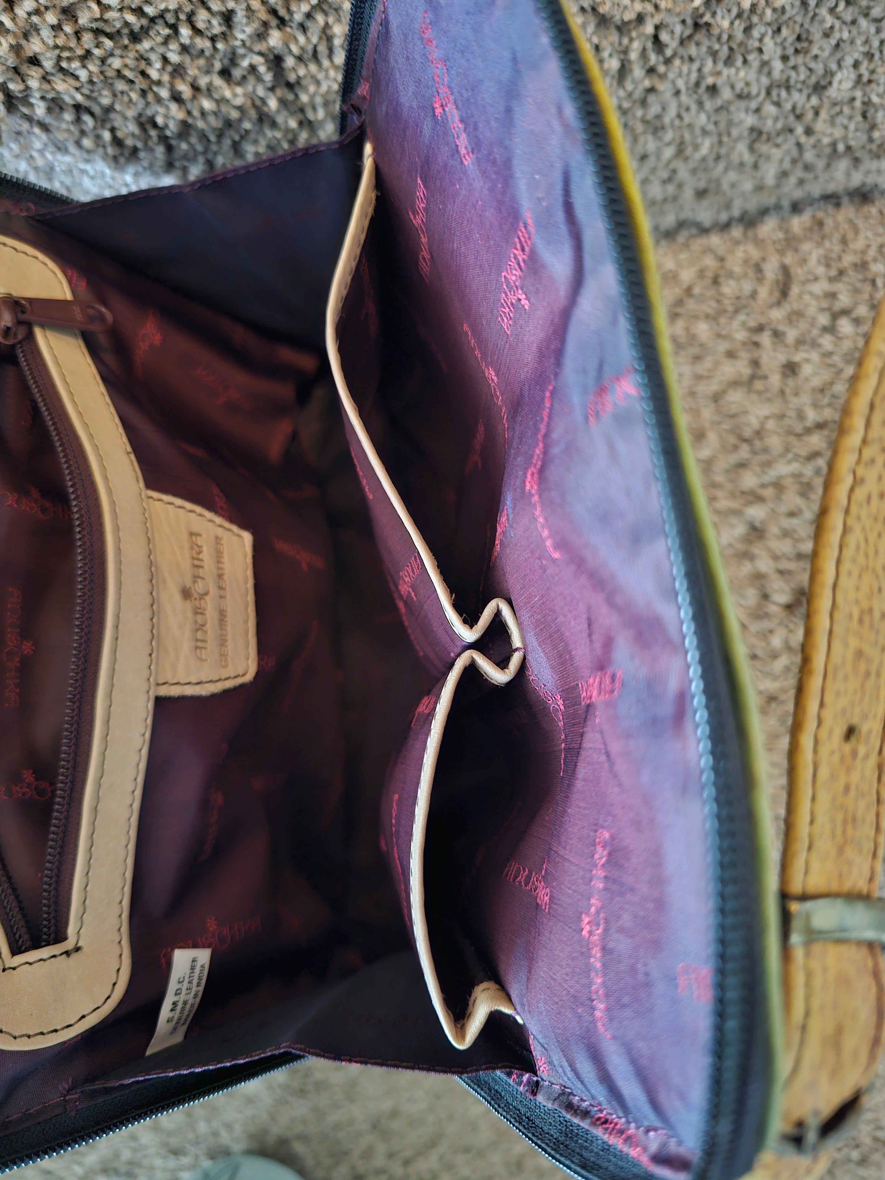 Anuschka Hand-Painted Leather Handbag (Like New)